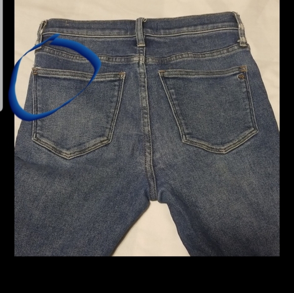 Madewell Cali Demi-Boot Jeans un Bodney Wash Size 27 Color Blue - Picture 15 of 16